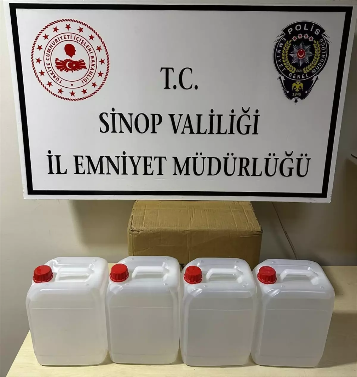 Gerze’de 20 Litre Etil Alkol Ele Geçirildi