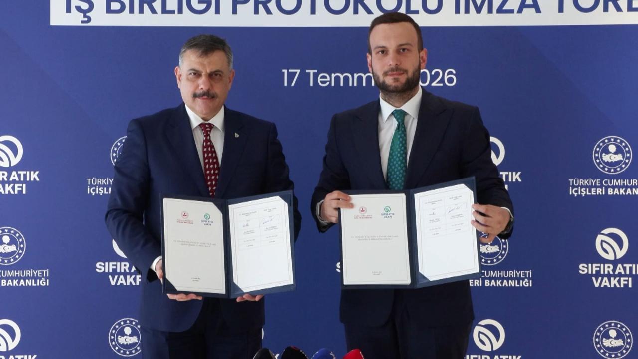 Icisleri bakanligi ile sifir atik vakfi arasinda protokol imzalandi 5PUgZPQZ