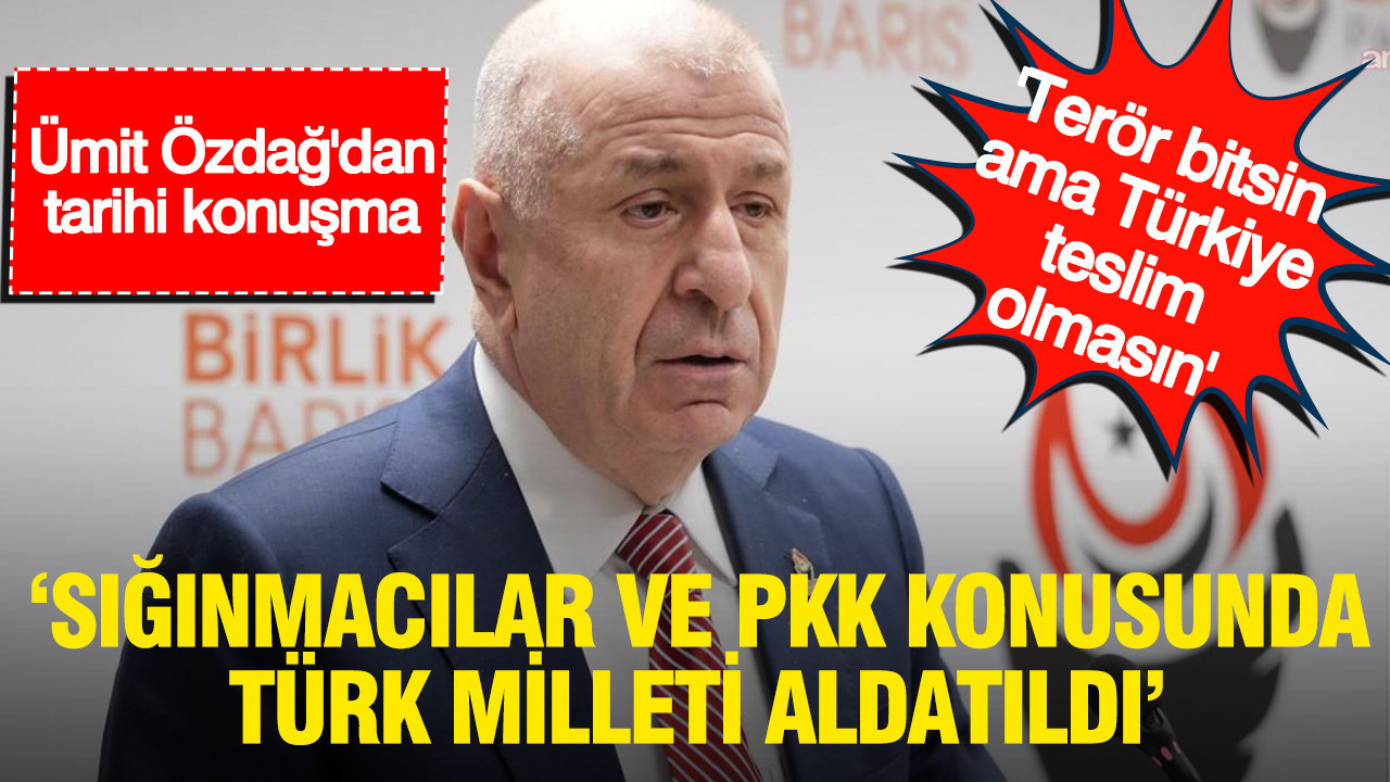 Siginmacilar ve pkk konusunda turk milleti aldatildi ozdagdan dikkat ceken aciklamalar nex1LNBD